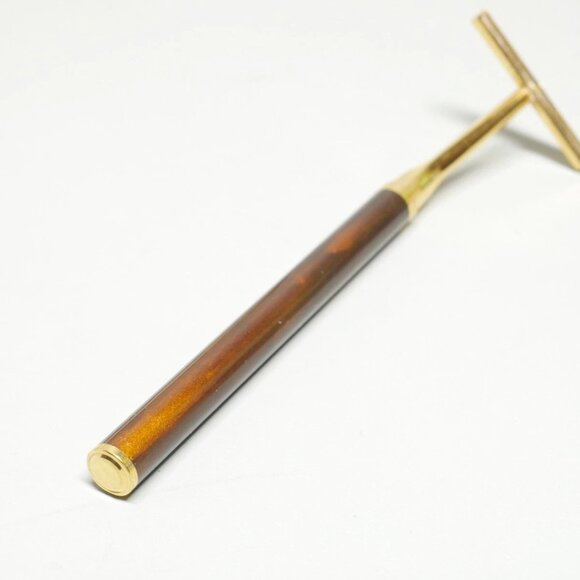 French Luxury Razor ST Dupont Paris Chinese Lacquer Gold Plated in Azzaro Box - Picture 6 of 11